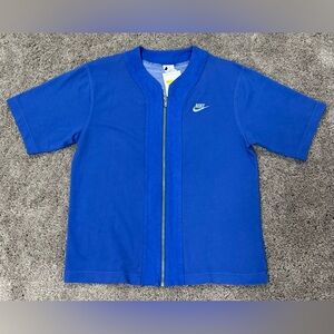 Nike NSW Sportswear French Terry SS Full Zip Top Shirt Mens‎ Size Small